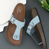 Women Synthetic Open Toe Flats