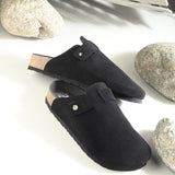 Black Women Slip On Casual Sandals for comfortable and classy look