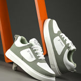 Lace-Up Platform Heel Sneakers