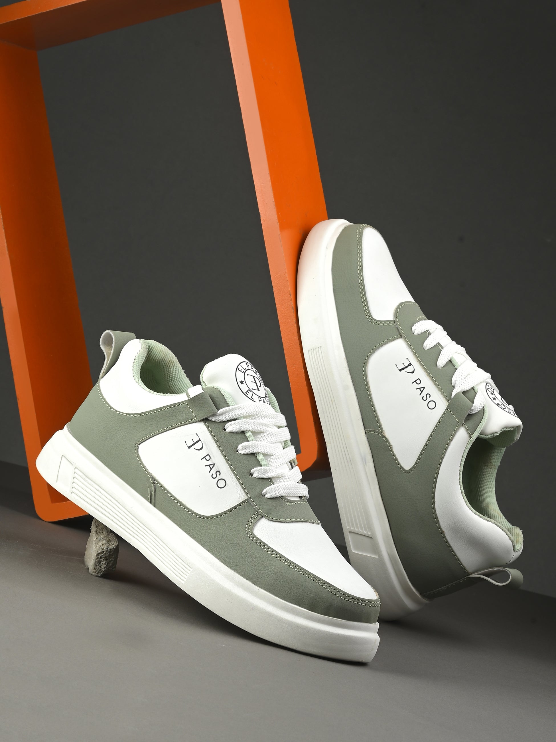 Lace-Up Platform Heel Sneakers