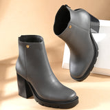 EL PASO Women Faux Leather Casual Chelsea Boots