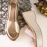 Transparent Slip-On Wedge Heels For Women