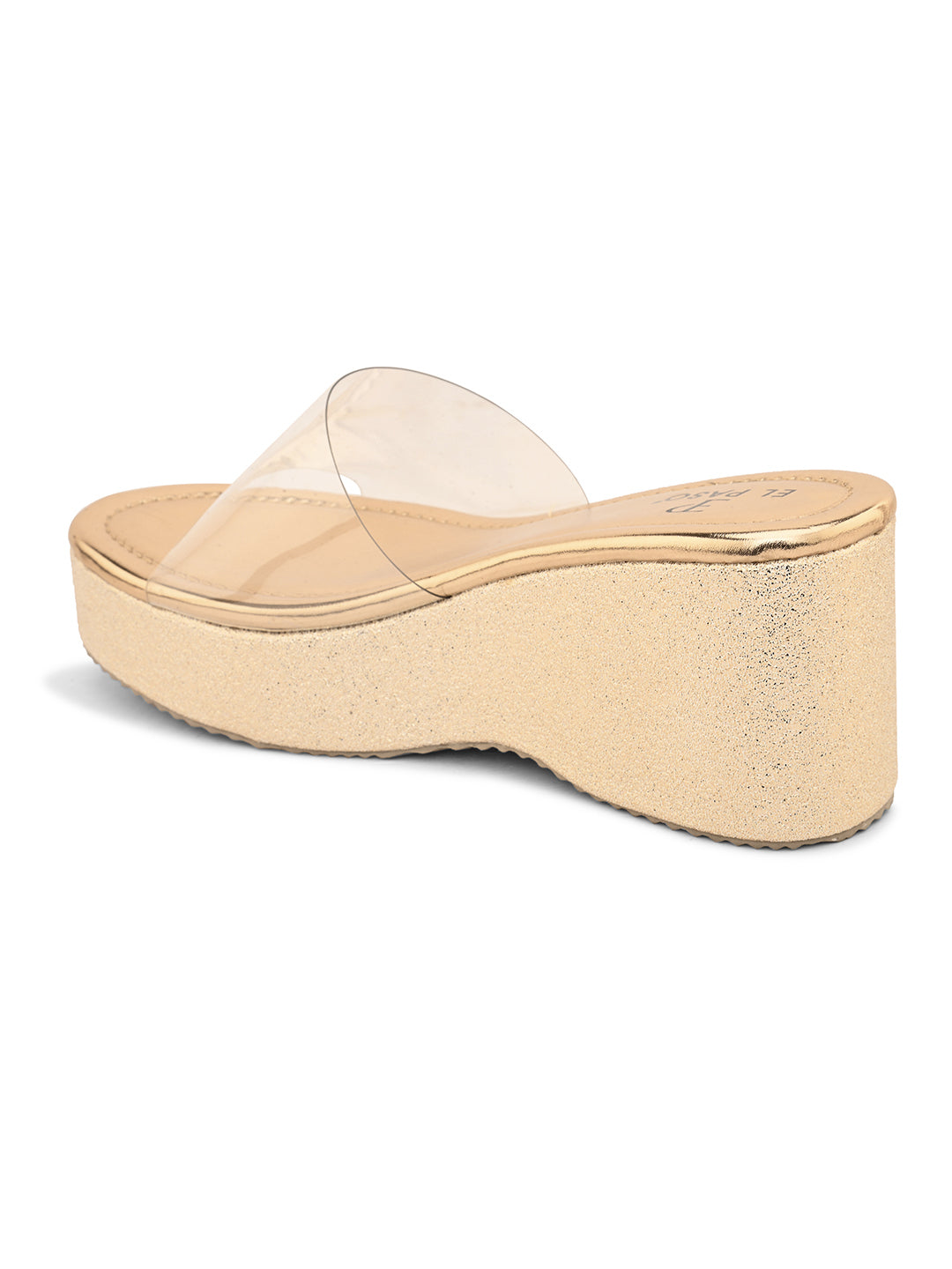 Transparent Slip-On Wedge Heels For Women