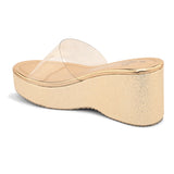 Transparent Slip-On Wedge Heels For Women