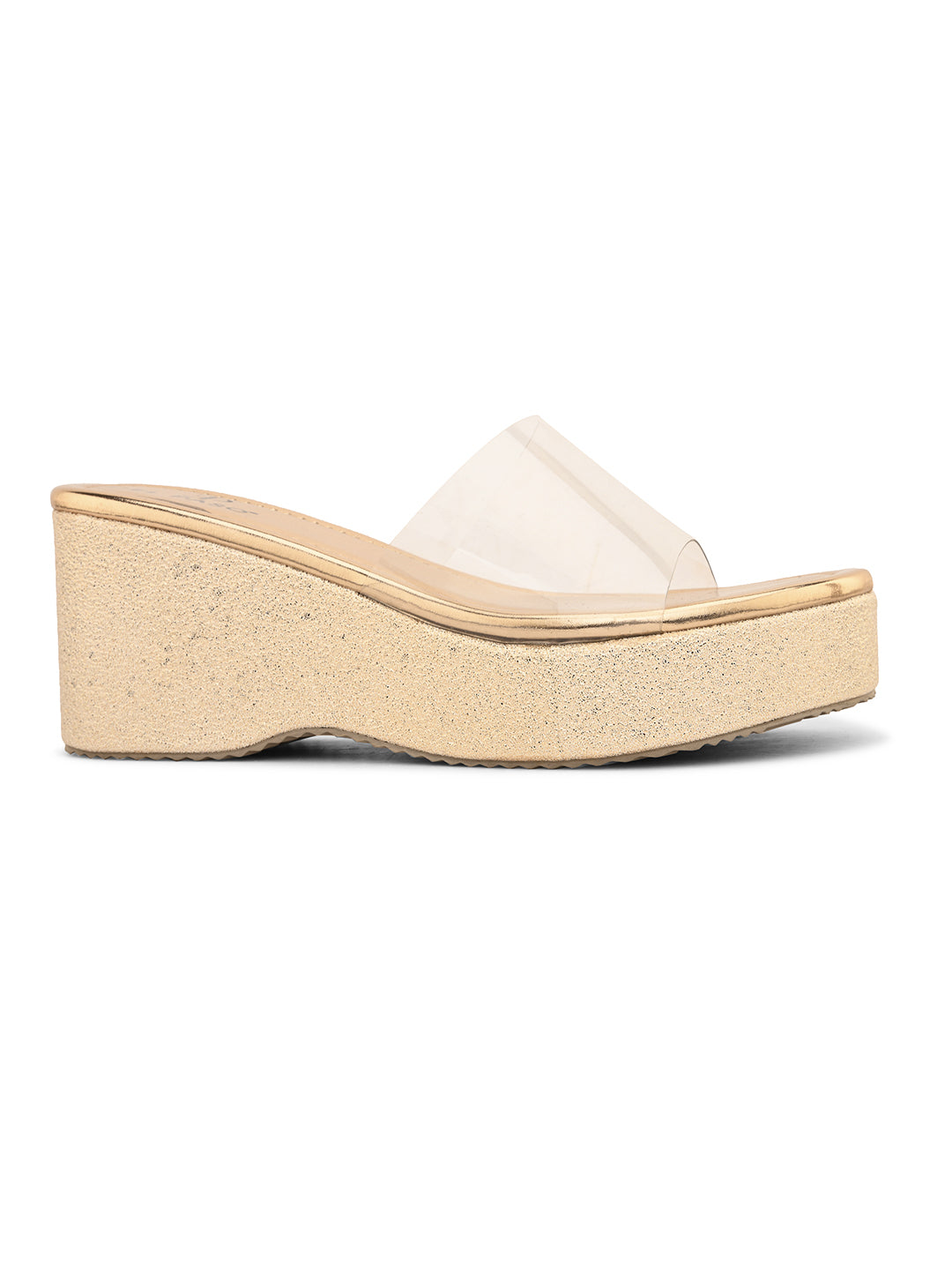 Transparent Slip-On Wedge Heels For Women