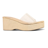 Transparent Slip-On Wedge Heels For Women