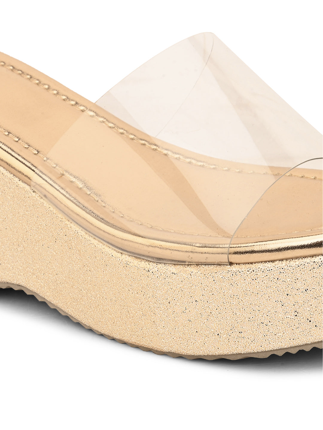 Transparent Slip-On Wedge Heels For Women