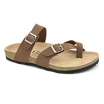 Brown One-Toe Leather Sandal For Men