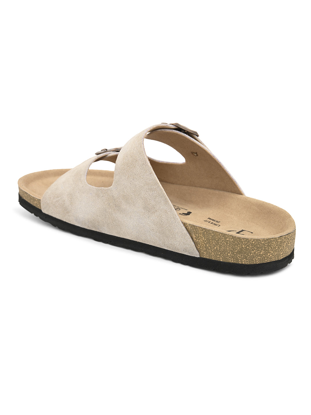 Off-White Men's casual buckle strap flat heel slip-on closure sandal