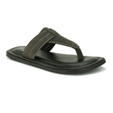Olive Men's casual flip-flop sandal with slip-on closure