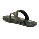 Olive Men's casual flip-flop sandal with slip-on closure