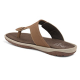 Brown Men's casual slip-on flip-flop sandal