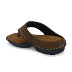 Brown Men's casual Flip-Flop slip-on sandal