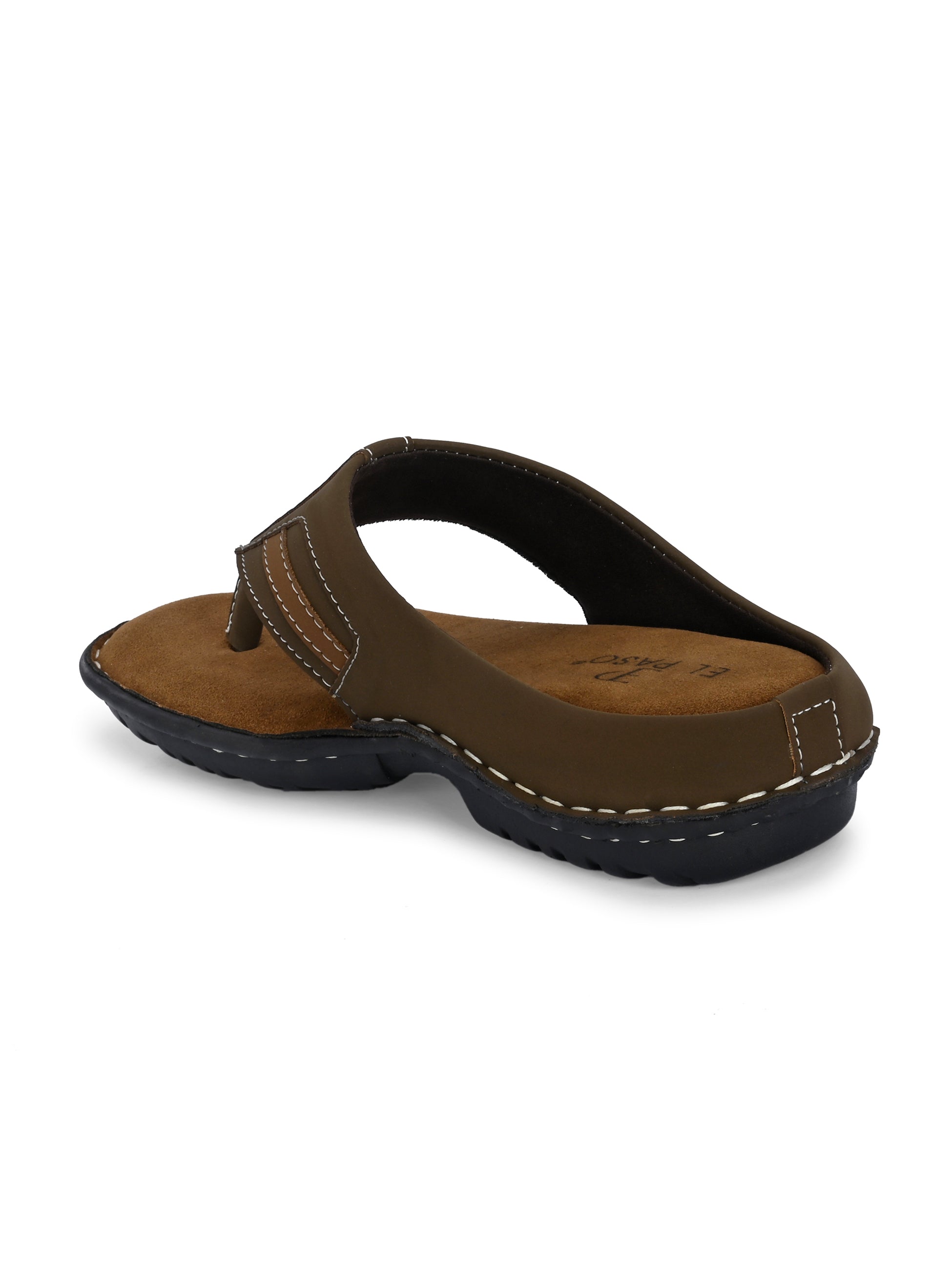 Brown Men's casual Flip-Flop slip-on sandal