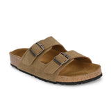 Camel Color Women's casual flat heel buckle strap sandal
