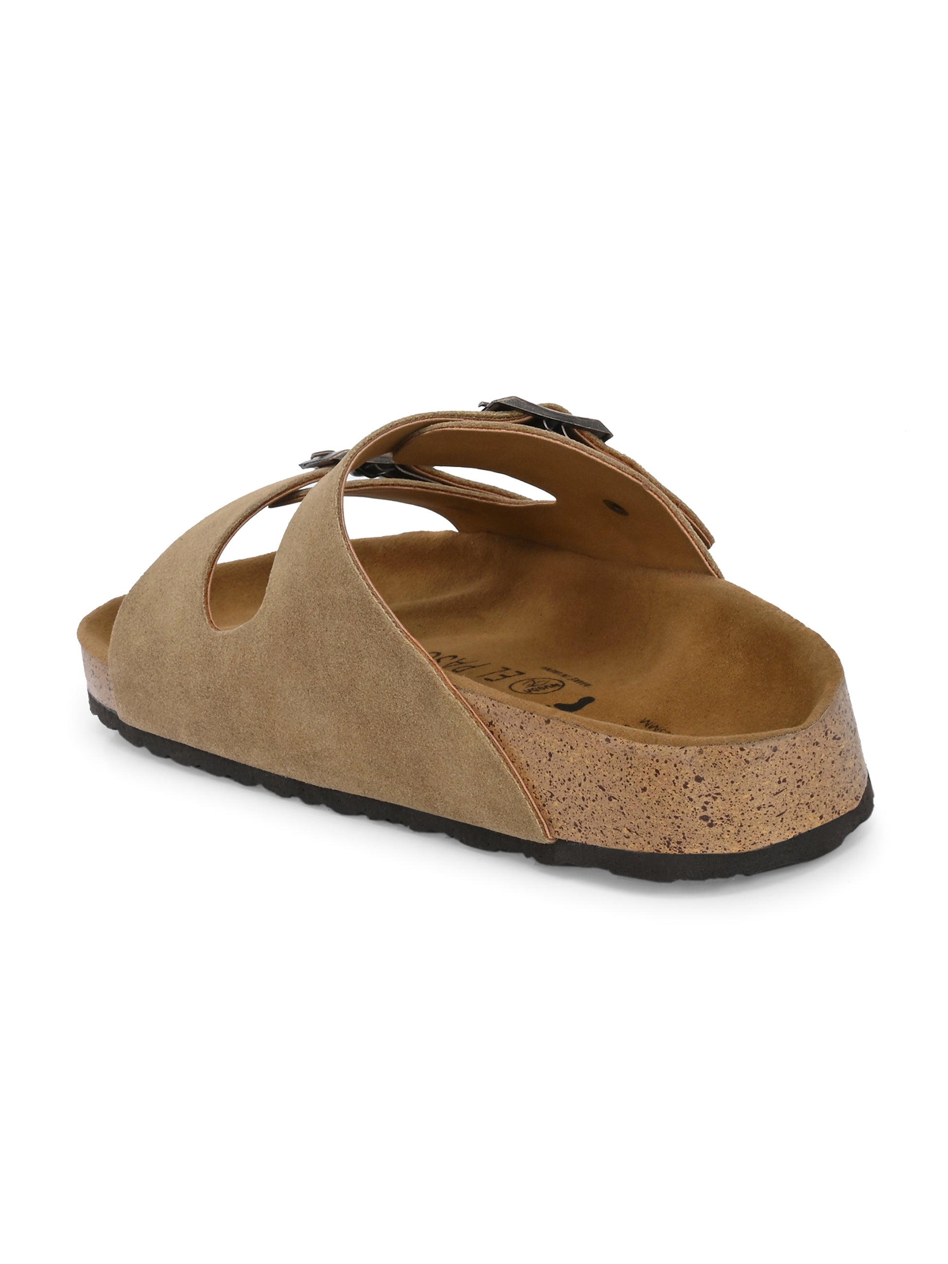 Camel Color Women's casual flat heel buckle strap sandal
