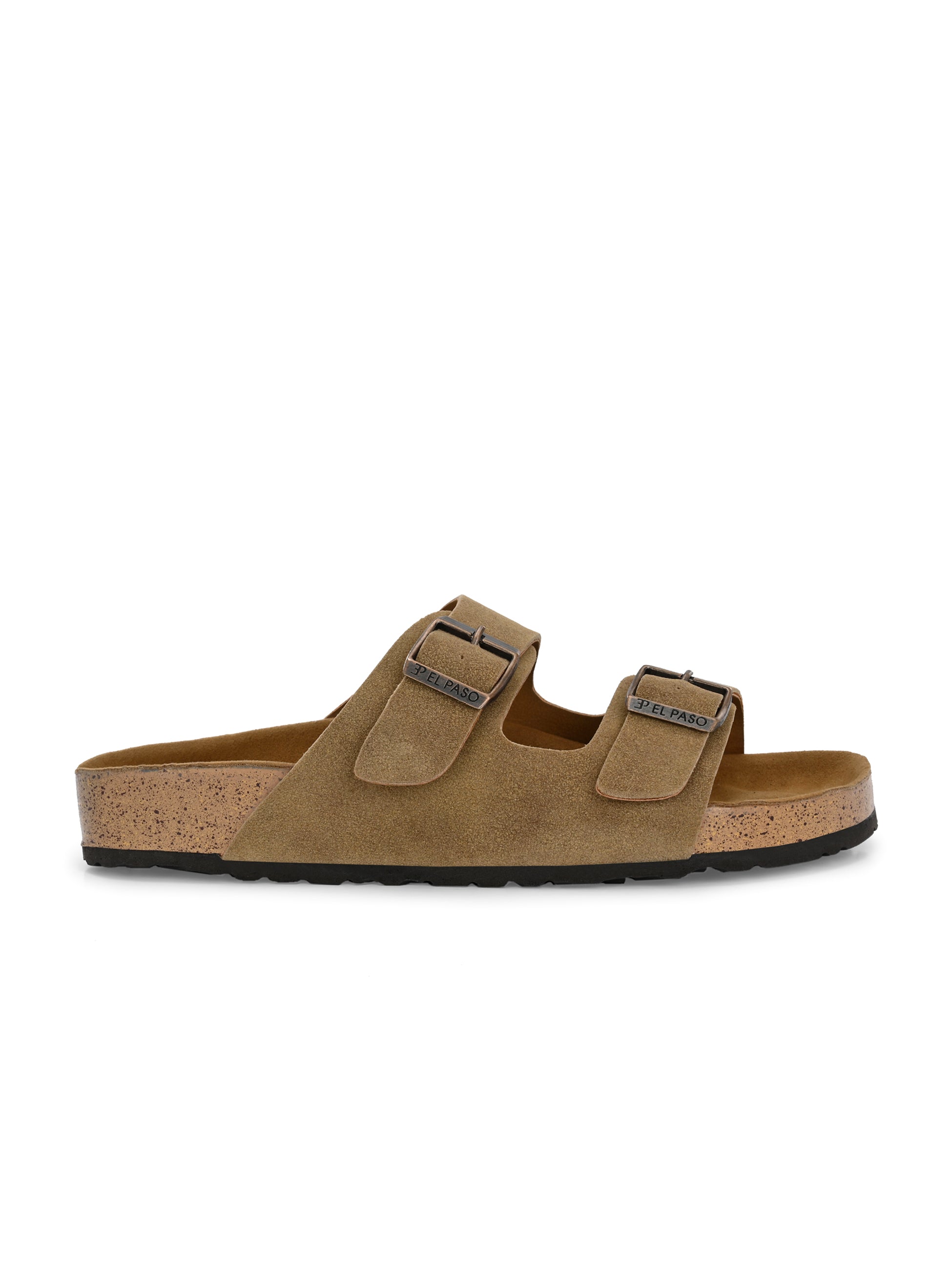 Camel Color Women's casual flat heel buckle strap sandal
