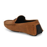 Brown Platform Heel Slip-On Loafer Shoes