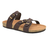 Brown Men's casual heel buckle strap sandal