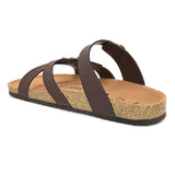 Brown Men's casual heel buckle strap sandal