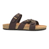 Brown Men's casual heel buckle strap sandal