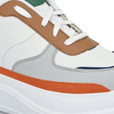 Colourful High Heel Platform Casual Lace-Up Sneakers