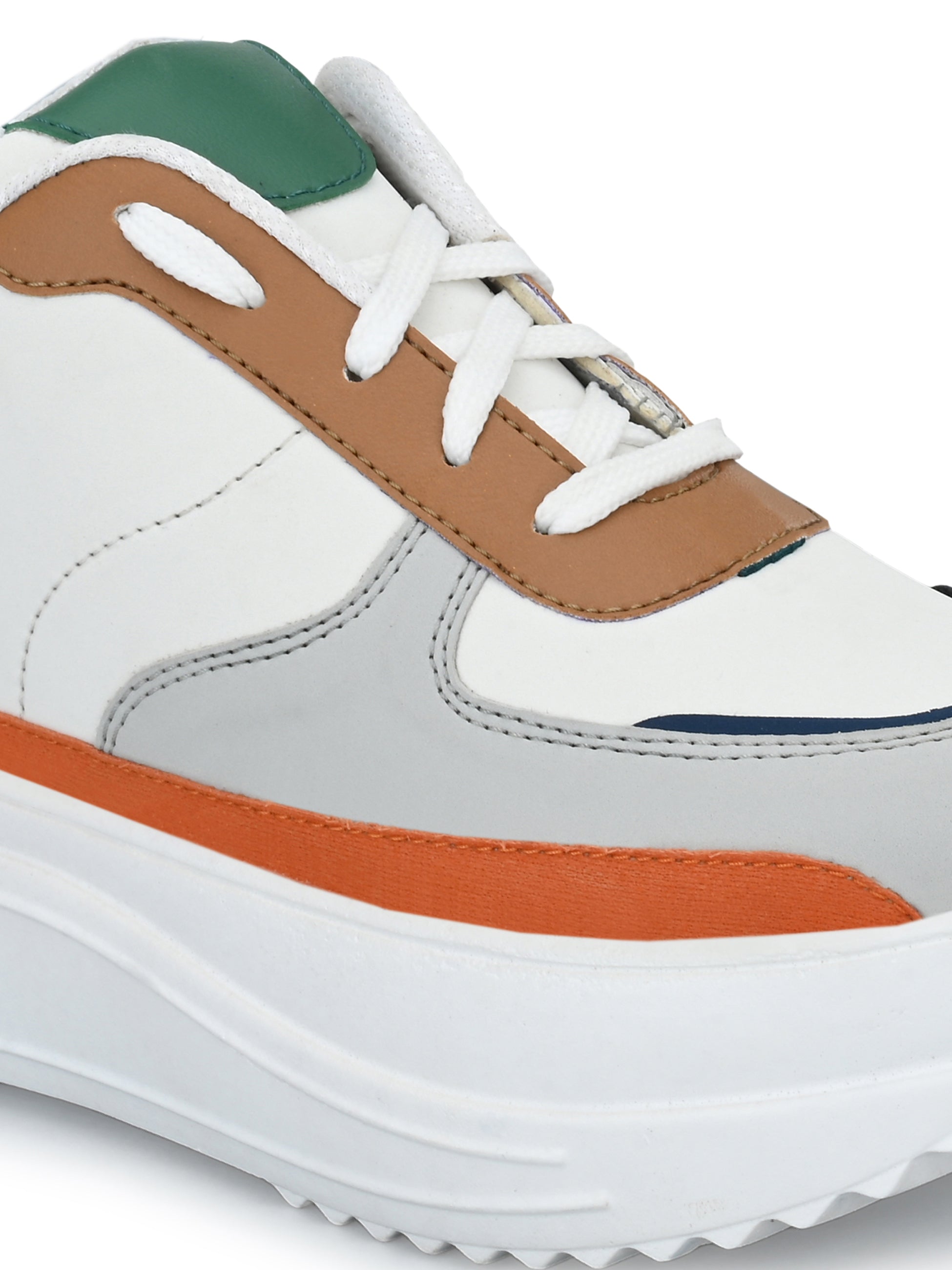 Colourful High Heel Platform Casual Lace-Up Sneakers