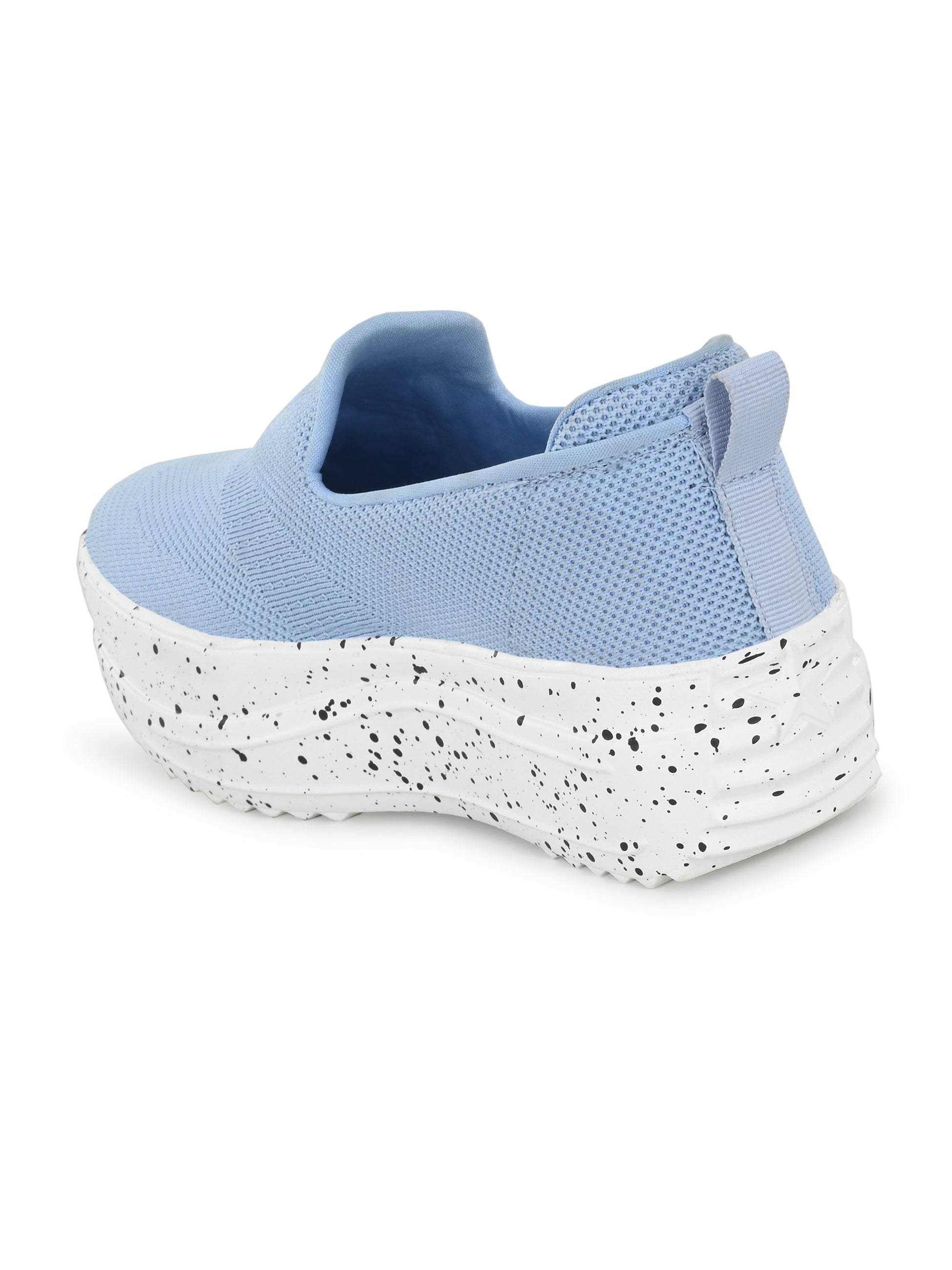 Light Blue Net Slip-On Sneakers