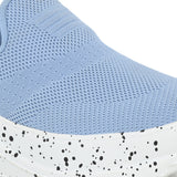 Light Blue Net Slip-On Sneakers