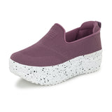 Pink Net Slip-On Sneakers