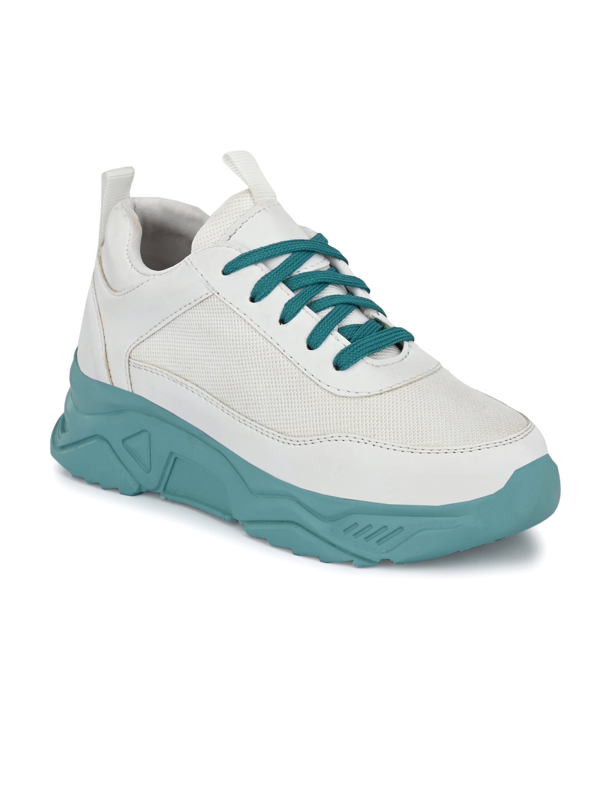 Blue Casual Lace-Up Trendy Sneakers