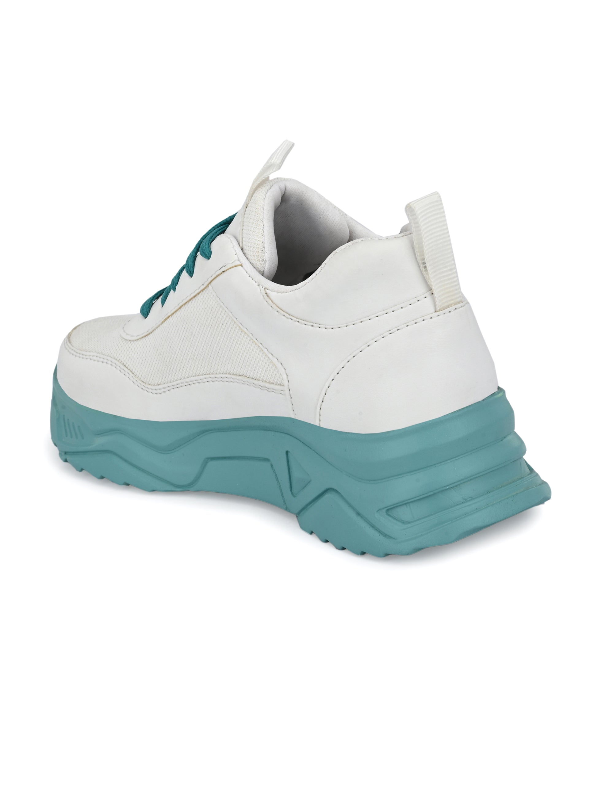 Blue Casual Lace-Up Trendy Sneakers
