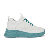 Blue Casual Lace-Up Trendy Sneakers
