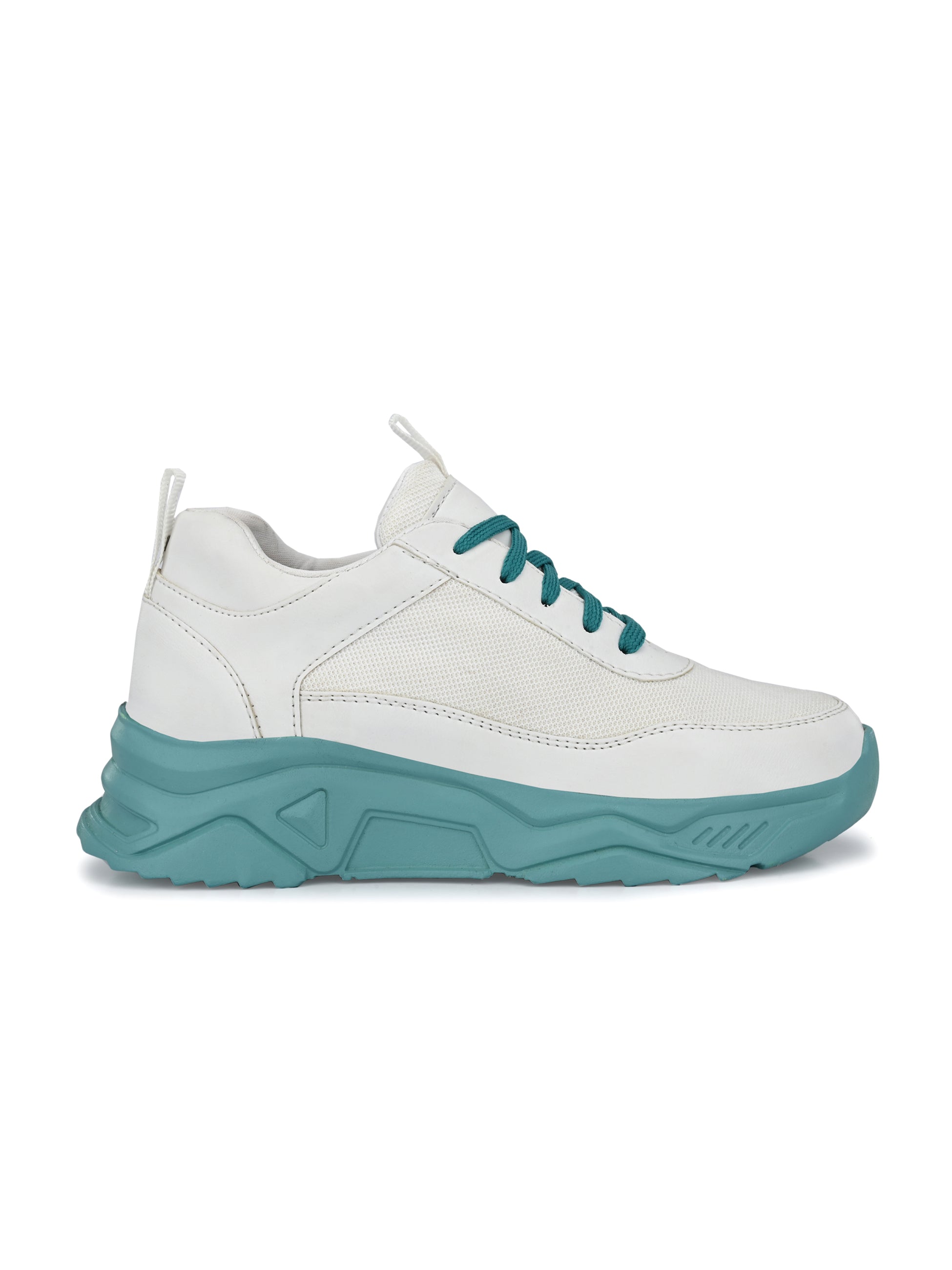 Blue Casual Lace-Up Trendy Sneakers