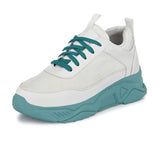 Blue Casual Lace-Up Trendy Sneakers