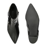 Pointed Toe Black Heel Boots For Women
