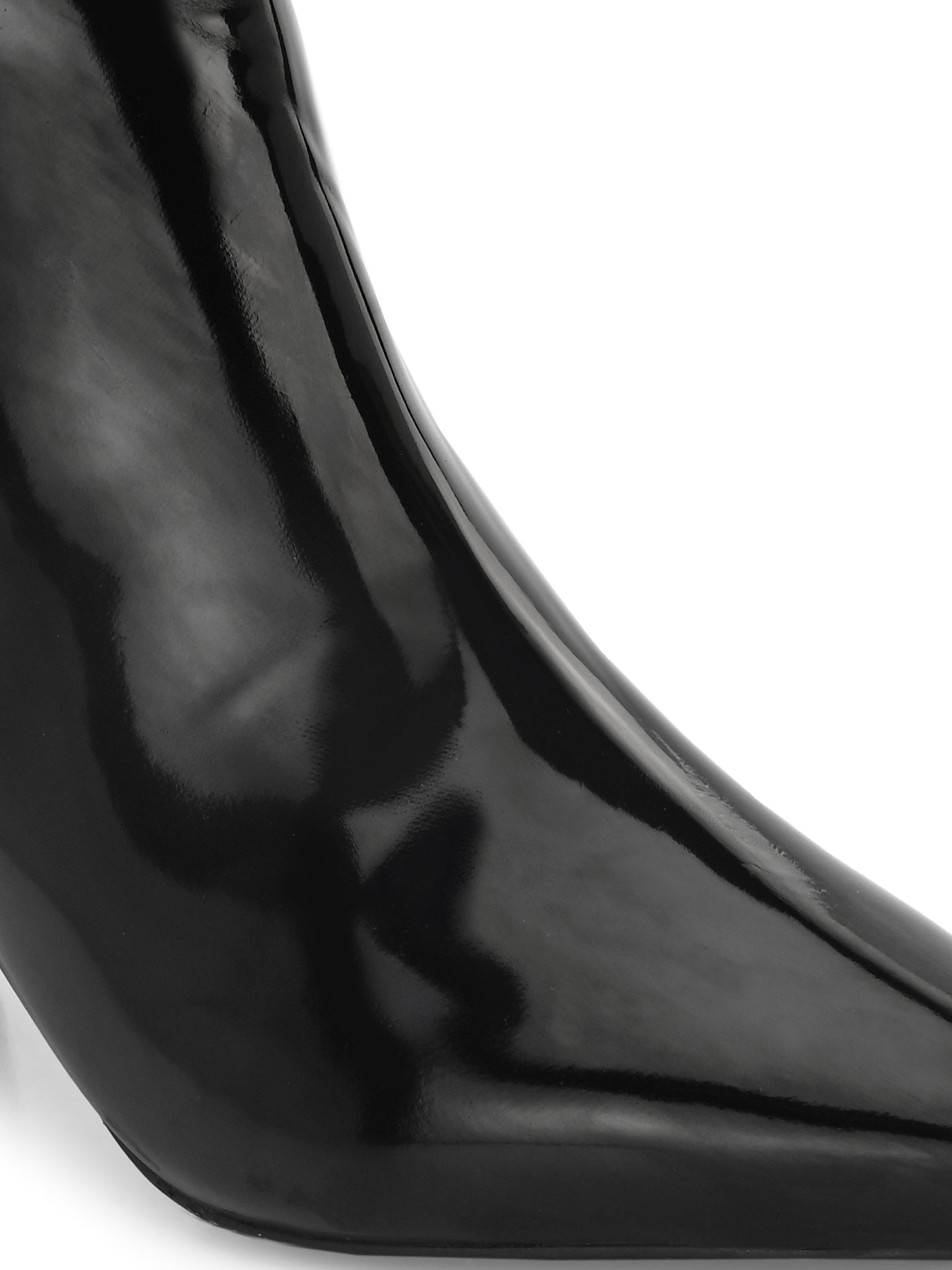 Pointed Toe Black Heel Boots For Women