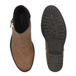 Classic Brown Zip-Closure Boots For Women