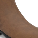 Classic Brown Zip-Closure Boots For Women