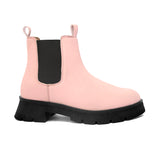 Pink Chelsea Slip-On Boots For Women