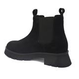 Black Chelsea Slip-On Boots For Women