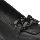 Classic Black Block Heel Sandal For Women