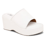 White Slip-On Heels For Women