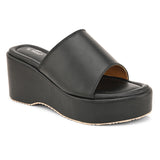 Black Slip-On Heels For Women