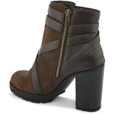 Brown Strap Ankle Length Boots For Women