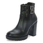 High-Heel Classic Black Boots For Women