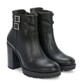High-Heel Classic Black Boots For Women