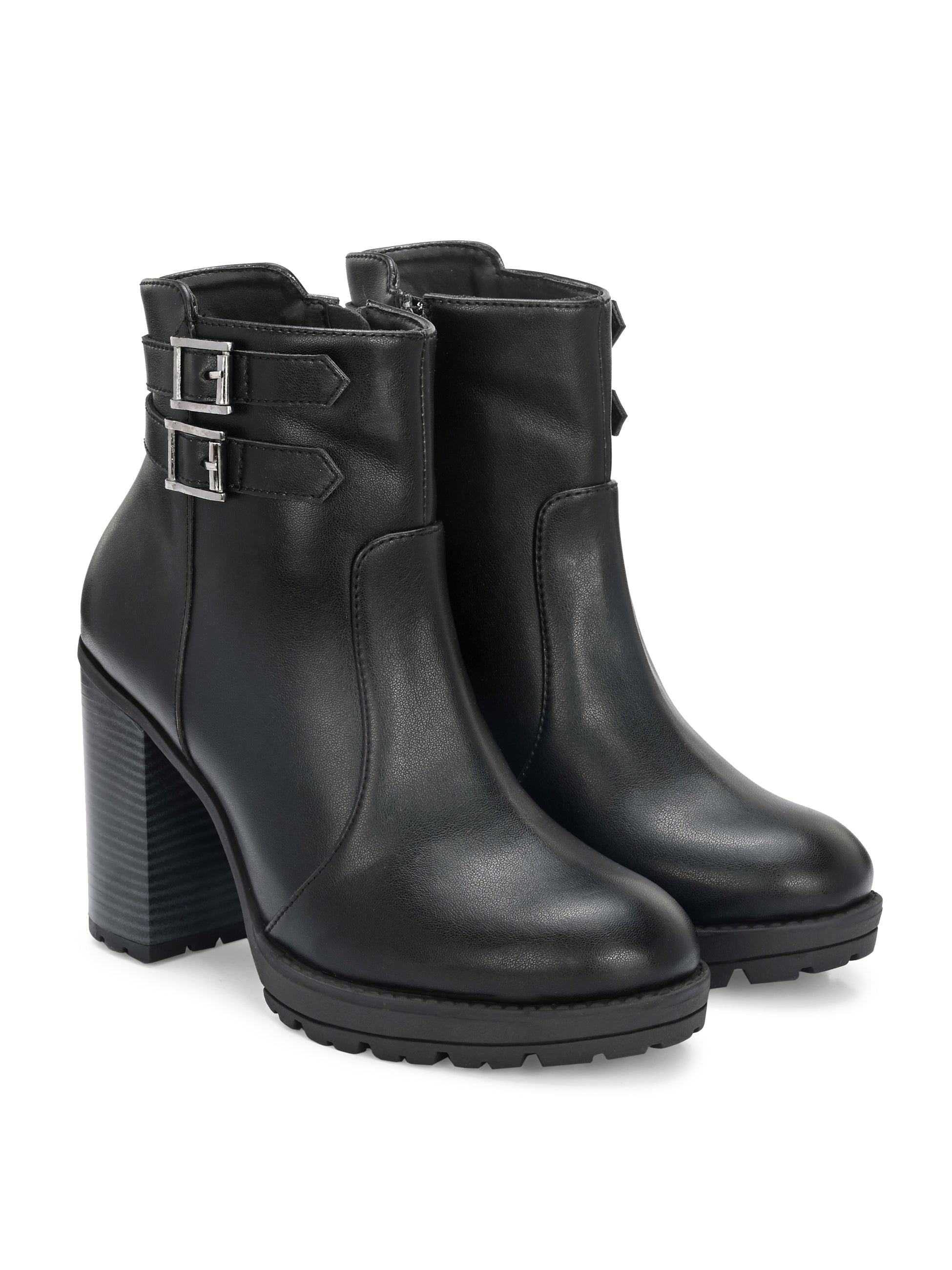 High-Heel Classic Black Boots For Women