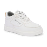 Lace-Up Platform Heel Sneakers