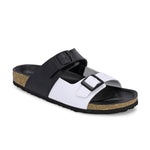 Elegant Sandstone Leather Slip-On Sandals - El Paso Fashion